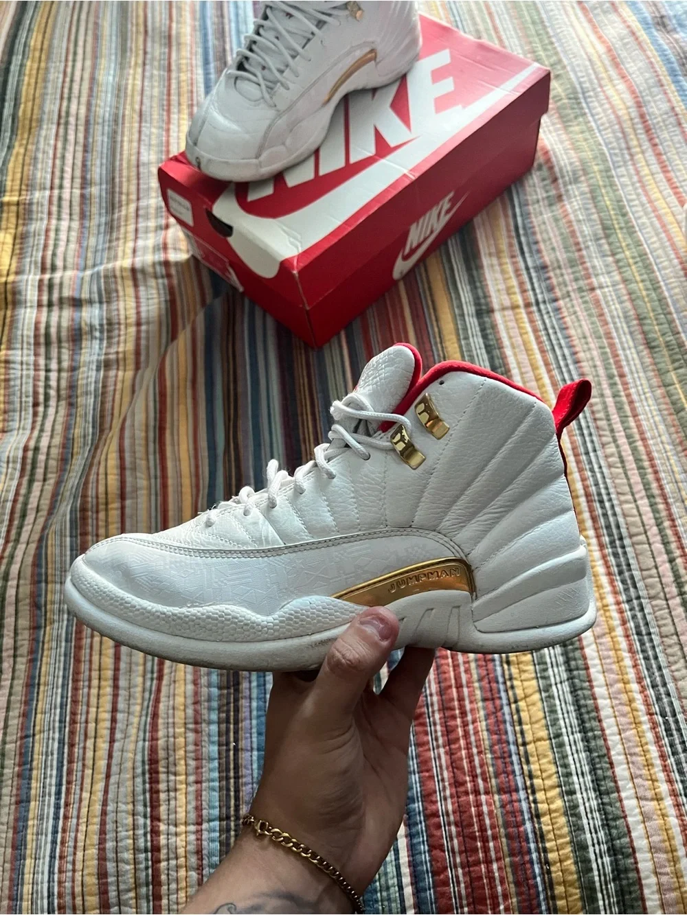 Jordan 12s Chinese New Year White & Red